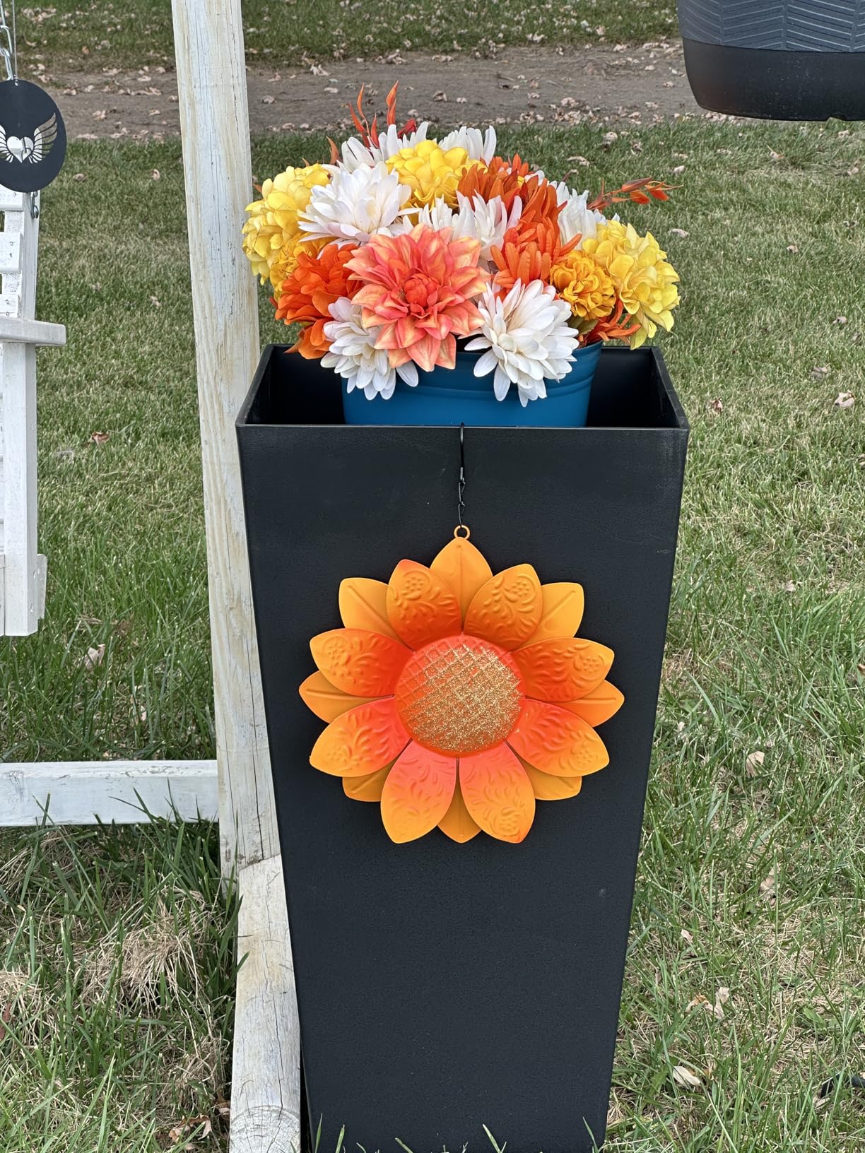 Outdoor Planter 30 Inch - Large Tall Planters for Outdoor and Indoor Plants, Modern Tapered Design, Weather Resistant with Drainage Holes and Removable Insert Tray customer photo 1