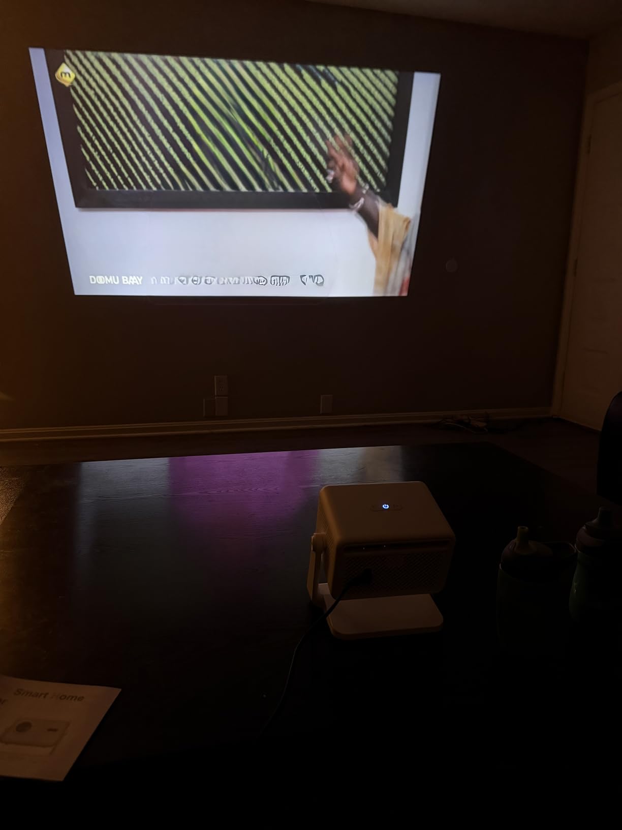 VOPLLS Smart Mini Projector with WiFi and Bluetooth 4K Support, Officially-Licensed APP & 1800 ANSI, Auto Focus/ Keystone Outdoor Portable Movie Phone Video Projector for Bedroom/Home/Wall/Ceiling customer photo 1