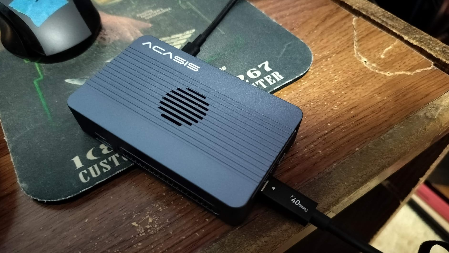 ACASIS Dual-Bay 40Gbps M.2 NVMe RAID SSD Enclosure with Cooling Fan, USB4/40Gbps Compatible, Tool-Free Aluminum customer photo 2