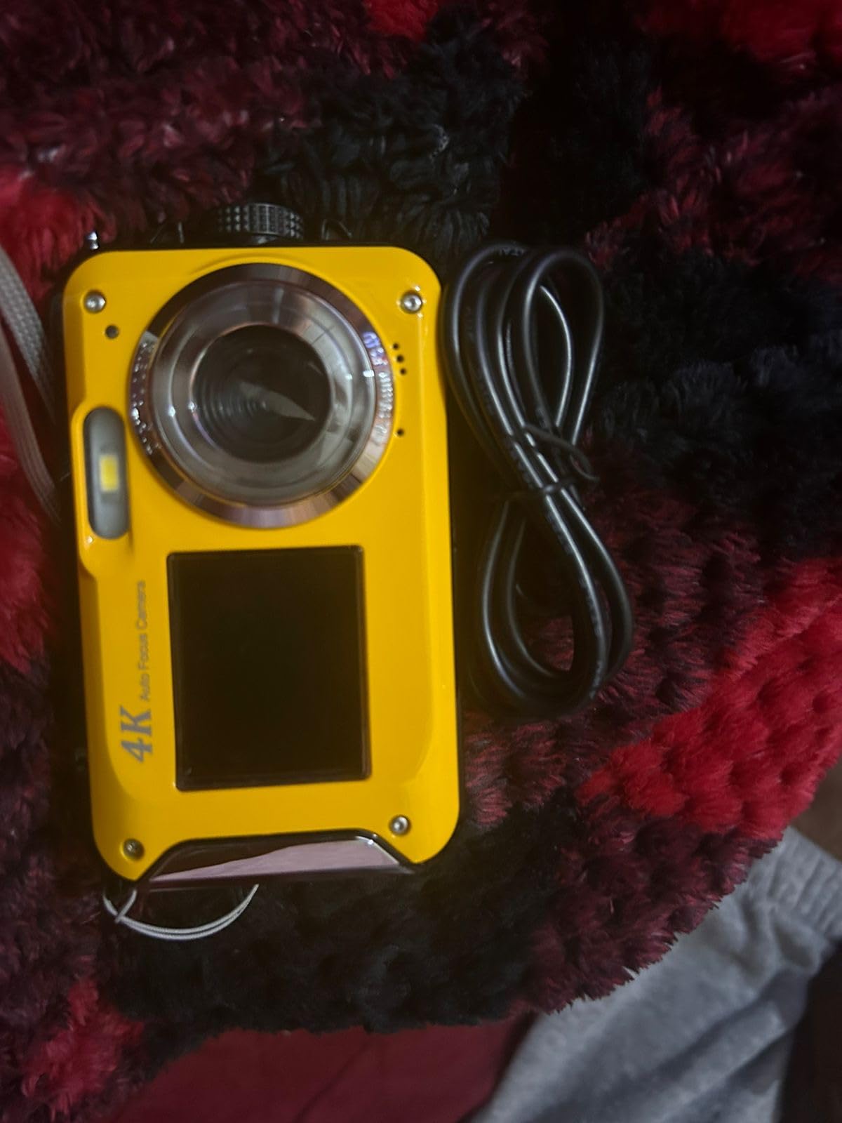 4K Underwater Camera 64MP Autofocus 16FT Waterproof Camera Dual-Screen Selfie 16X Underwater Camera for Snorkeling Waterproof Compact Floatable Digital Camera with 32GB Card,Blue customer photo 2