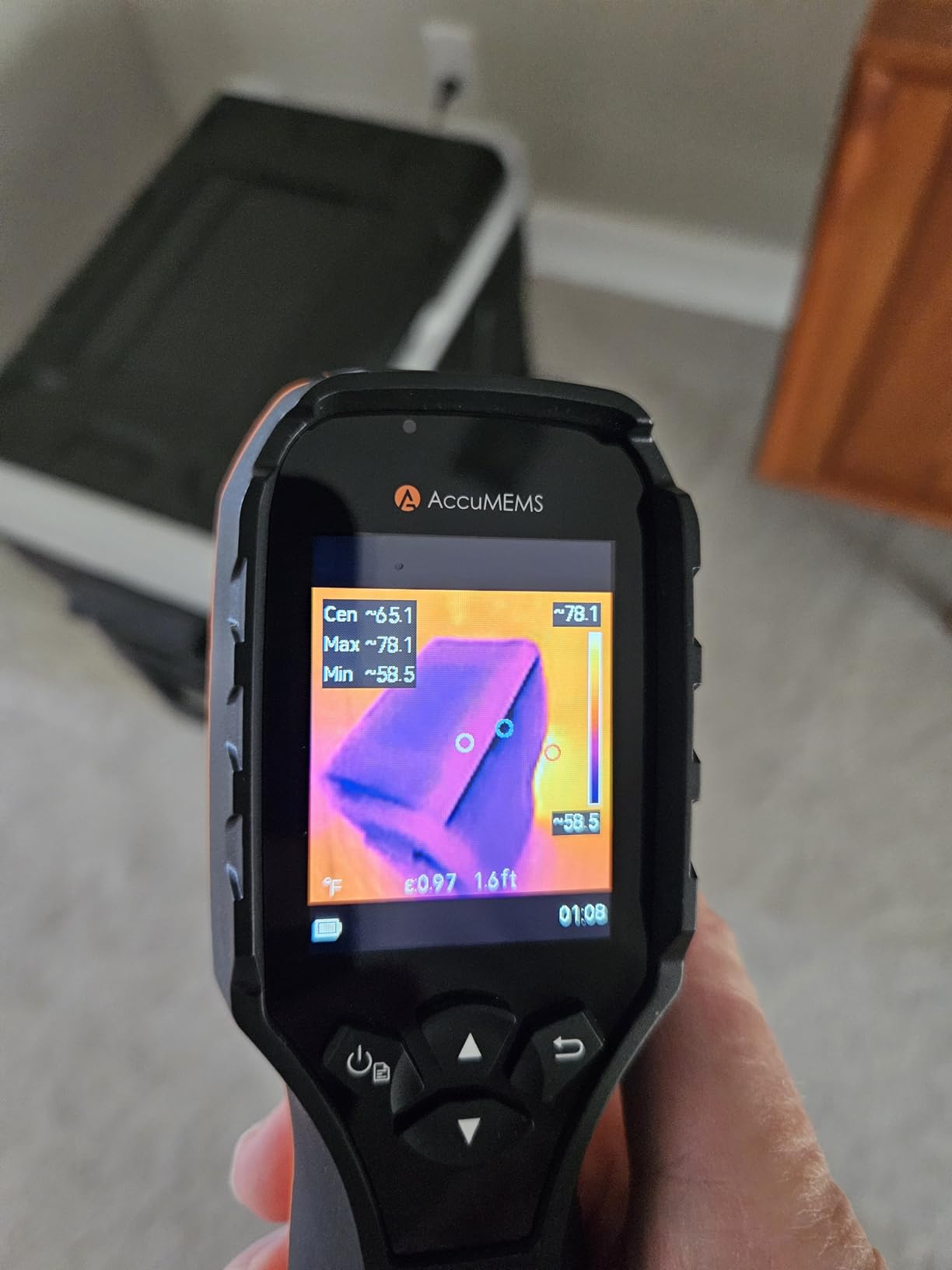 GT14S Thermal Imaging Camera with Thermometer Mode, Ultra-Light 240g, -4°F~1022°F Range, 14H Runtime, Live Tracking with Edge-Enhanced Display, Infrared Camera for HVAC/Electrical Inspection customer photo 1
