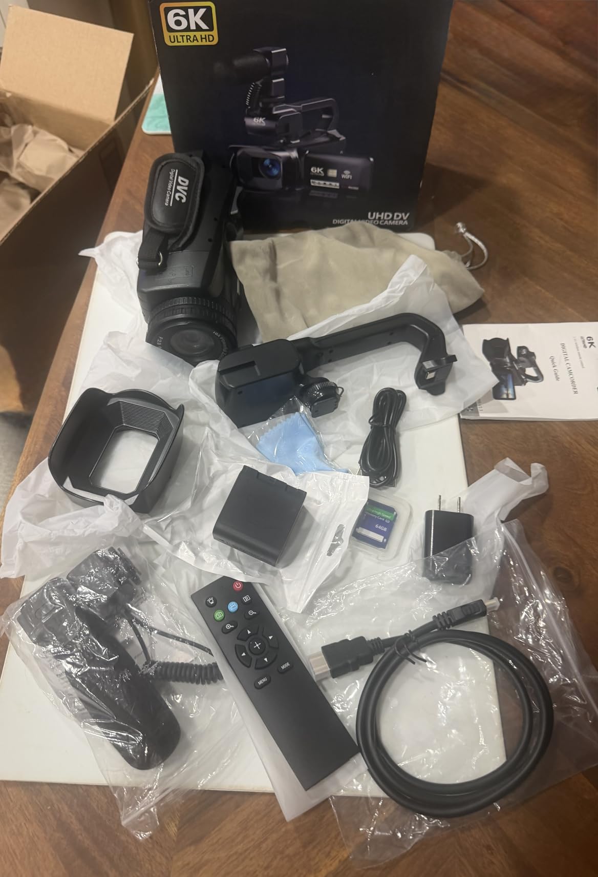 6K 64MP Camcorder Video Camera 18X Digital Zoom IR Night Vision Vlogging Camera for YouTube 4.0 Inch Touch Screen Video Camera with WiFi, Microphone, Remote Control, 64GB SD Card, Stabilizer customer photo 1