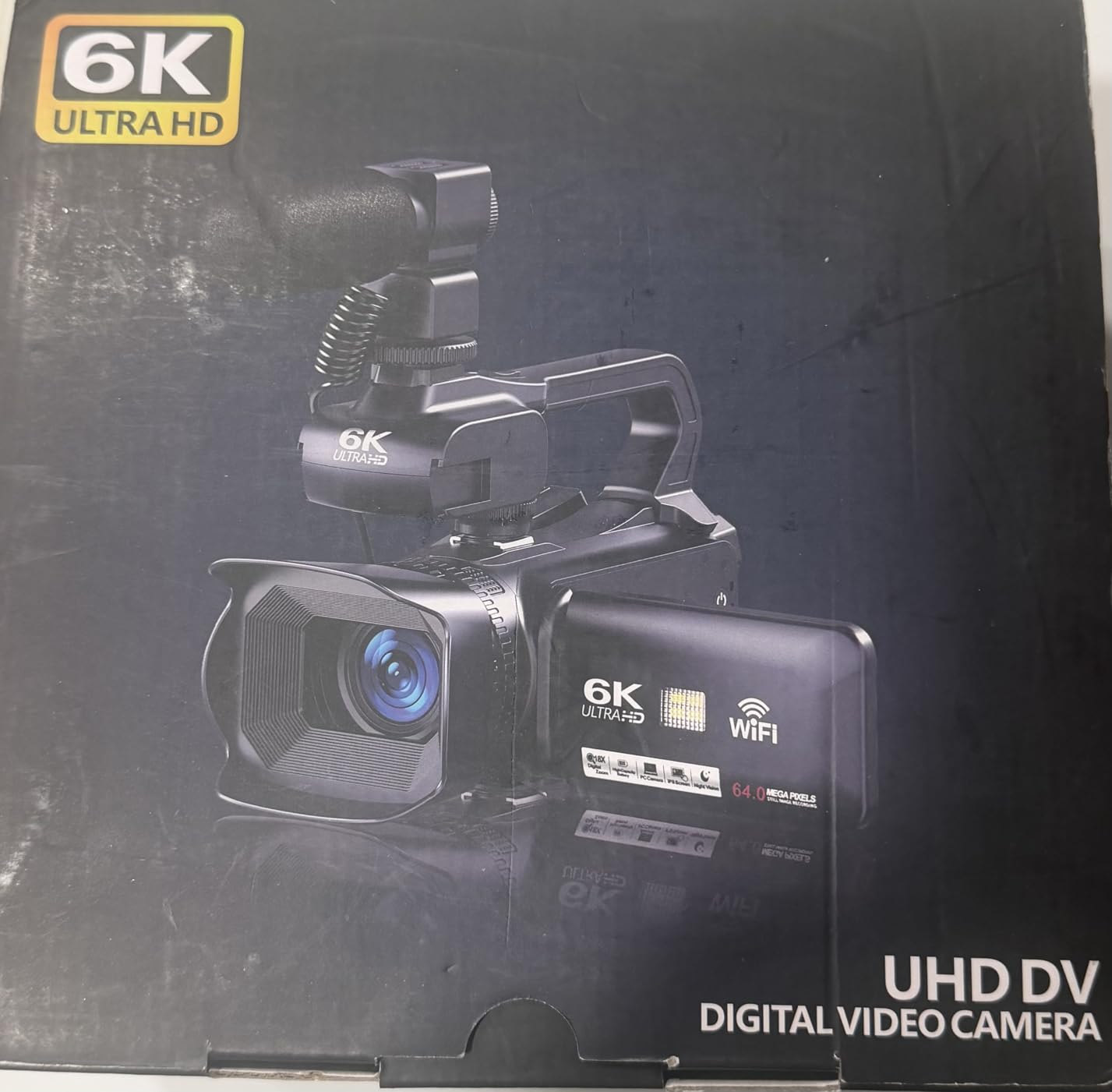 6K 64MP Camcorder Video Camera 18X Digital Zoom IR Night Vision Vlogging Camera for YouTube 4.0 Inch Touch Screen Video Camera with WiFi, Microphone, Remote Control, 64GB SD Card, Stabilizer customer photo 2