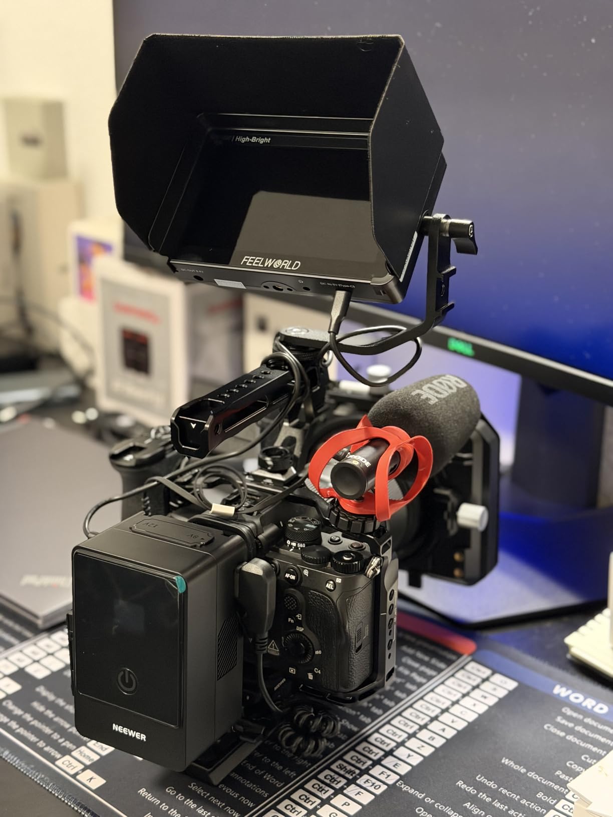 Mini V Mount Battery, 6800mAh 99Wh V Lock Battery, PD65W Fast Charging/D Tap/BP/USB A/Dual DC Port/OLED Display for Camcorder Video Camera Compatible with SmallRig BMPCC 4k 6k, PS099E customer photo 2