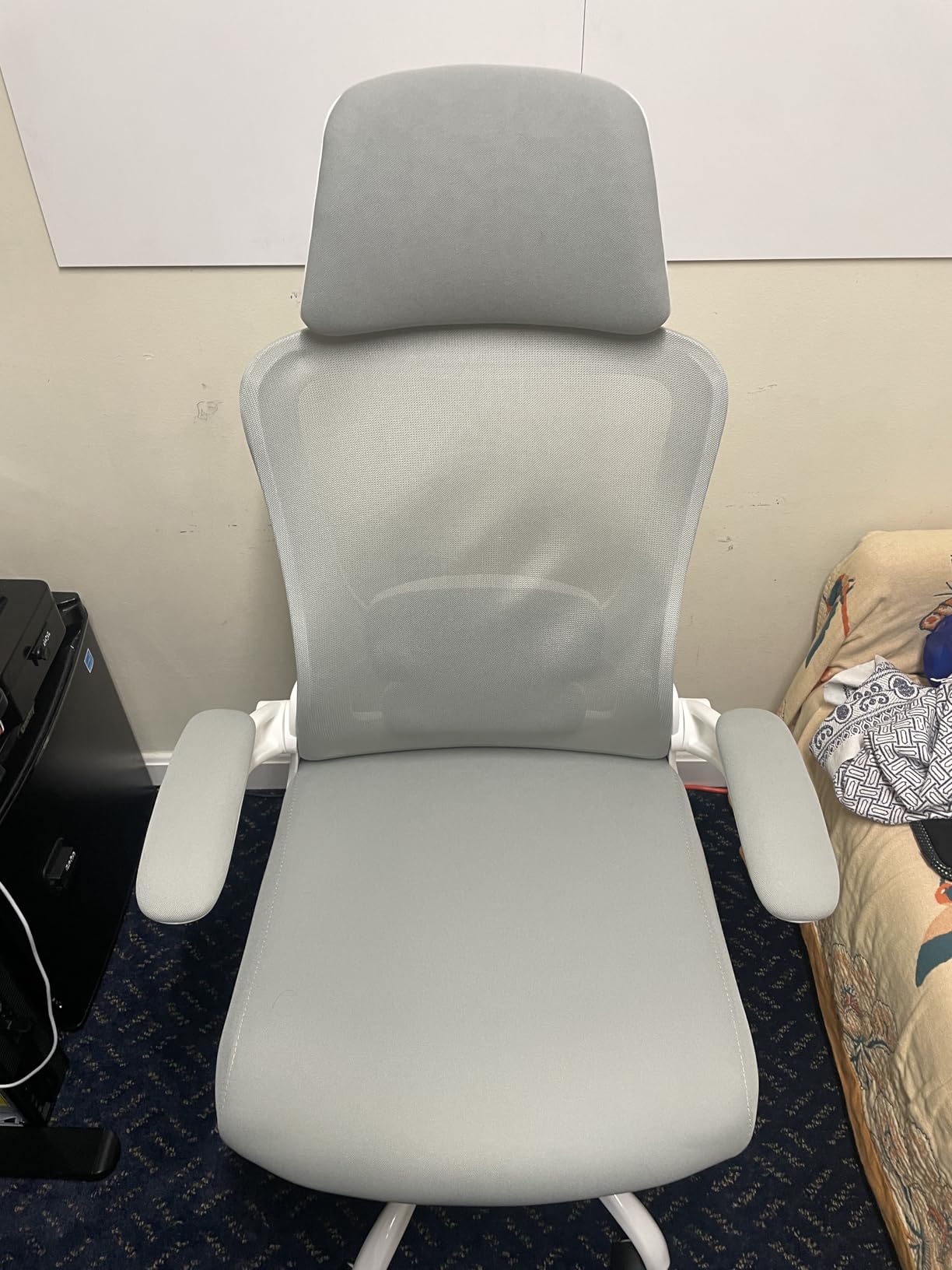 Ergonomic Office Chair, High Back Mesh Desk Chair with Adjustable Lumbar Support & Headrest, Flip-up Armrest, Computer Task Chairs for Home and Executive Office (B-Black) customer photo 2