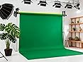 Wellmaking 2 Roller Electric Backdrop Support System Wall Mount Motorized Electric Photo Background with Remote for Studio Live Game Video Background Home, Compatible with Light Stands, Walls, Ceiling customer photo 1