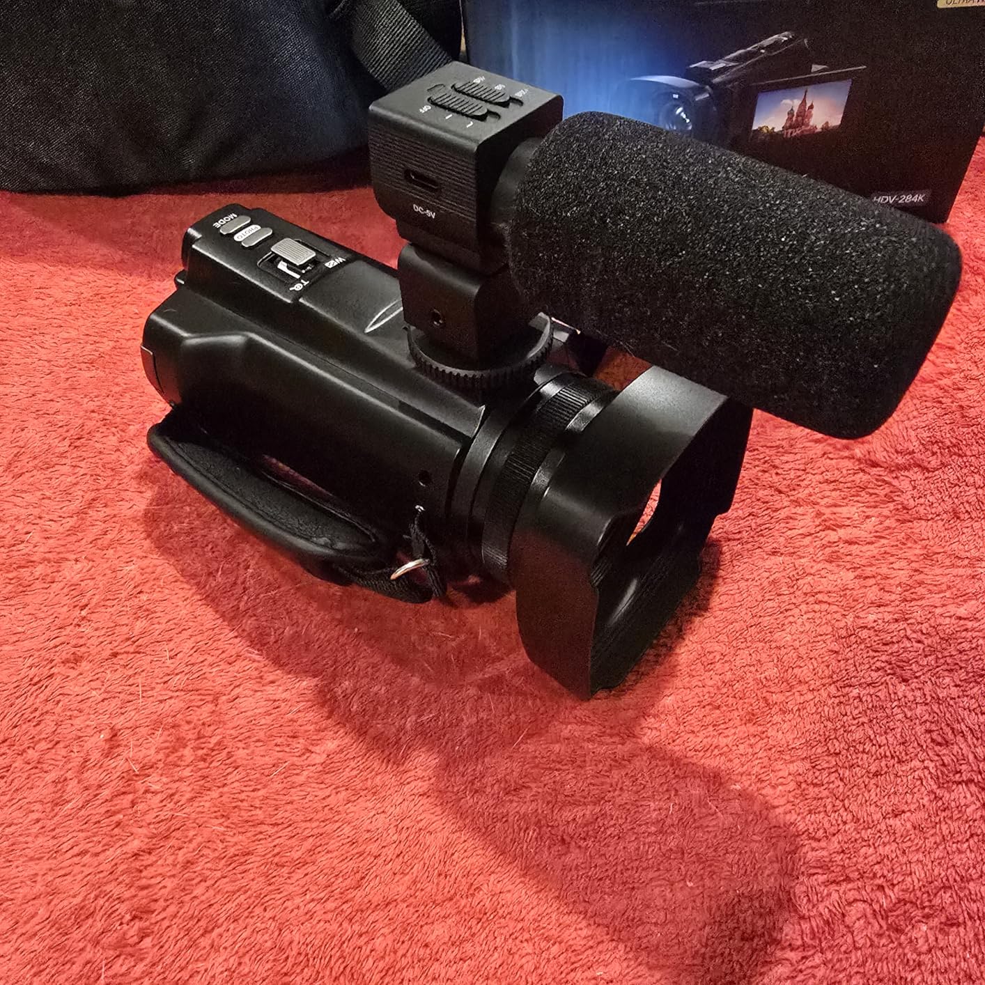 5K Video Camera Camcorder,64MP WiFi Vlogging Camera for YouTube with 8X Optical Zoom,3.5