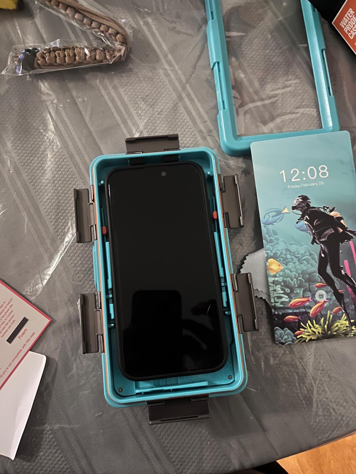 Underwater Phone Case for Snorkeling, [50ft/15M] Diving Professional Waterproof Phone Case for iPhone 17-7 Pro/Pro Max/Plus/Mini, Galaxy S10-S25 Plus/Ultra, A21-A56[Classic] customer photo 1