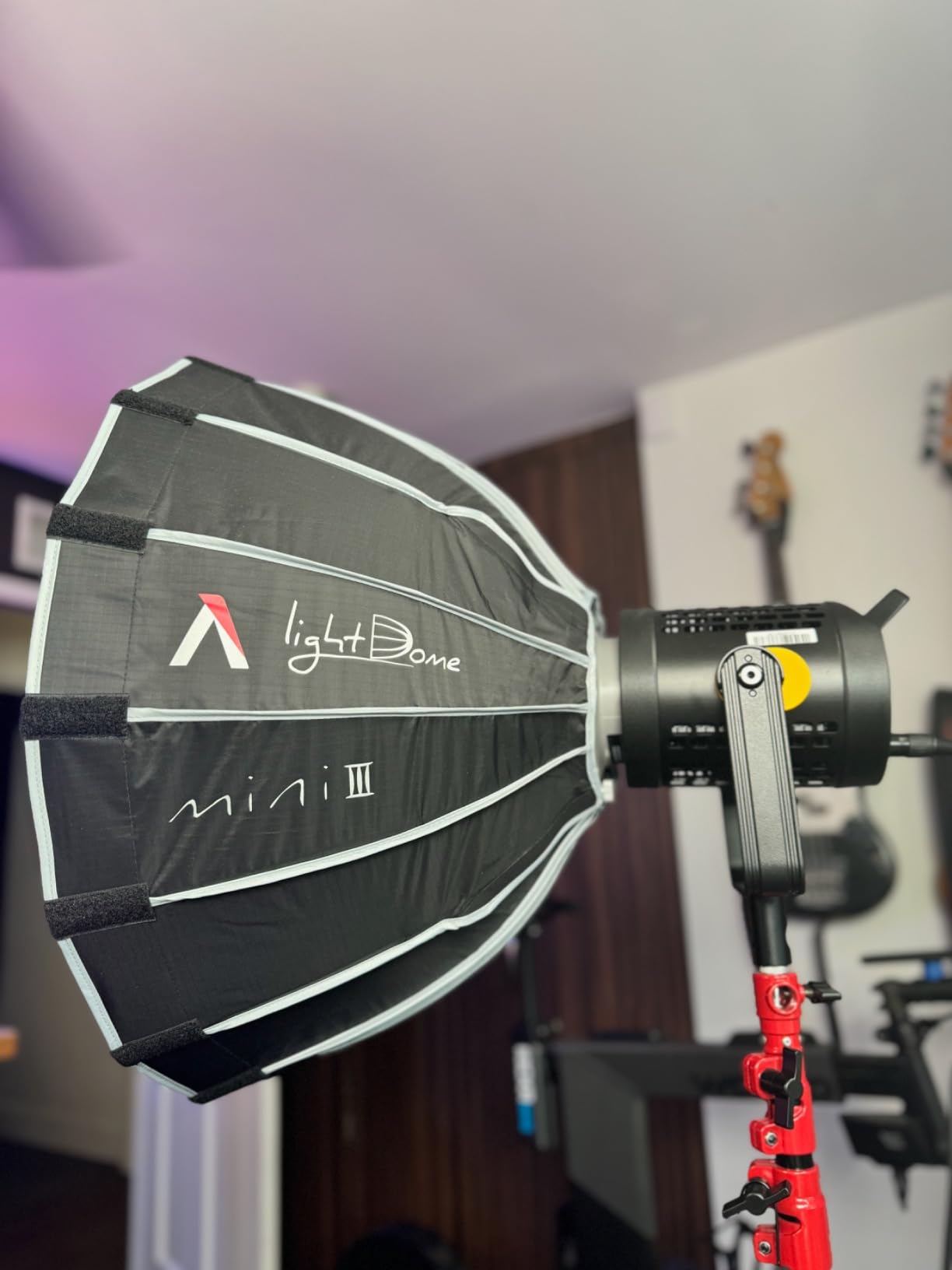 Light Dome Quick Dome 60 Softbox, 60cm(2ft) Circular Bowens Mount with Quick Release Design, Include Diffusion, Light Control Grid, & Carrying Bag for Led Video Light customer photo 1