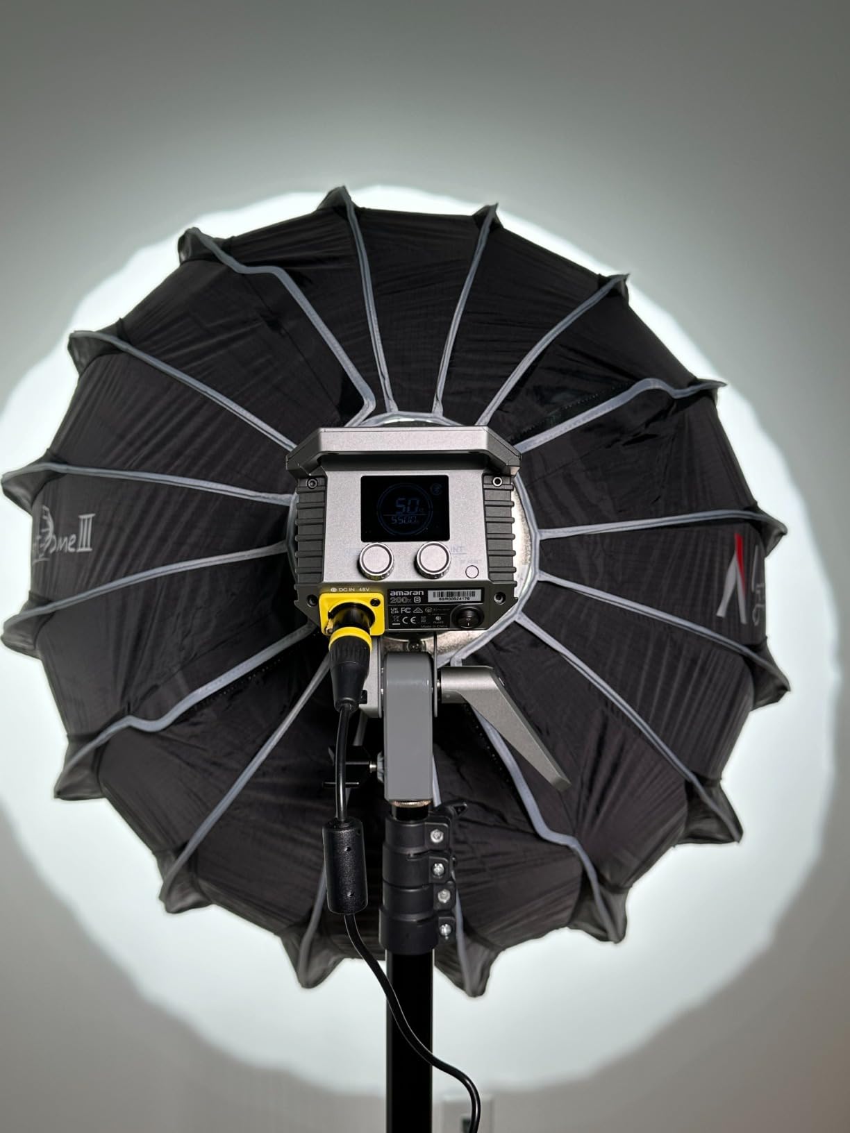 Light Dome Quick Dome 90 Softbox, 90cm(3ft) Circular Bowens Mount with Quick Release Design, Include Diffusion, Light Control Grid, & Carrying Bag for Led Video Light customer photo 2