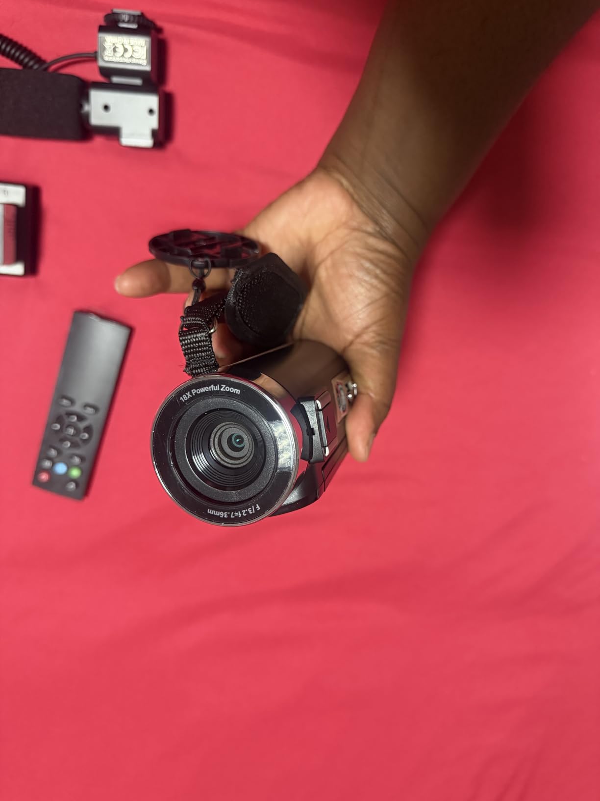 8K Video Camera 64MP Camcorder IR Night Vision Vlogging Camera, 18X Zoom WiFi Digital Touch Screen Camcorder for YouTube with 32GB SD Card, Remote Control, and Two Batteries customer photo 2