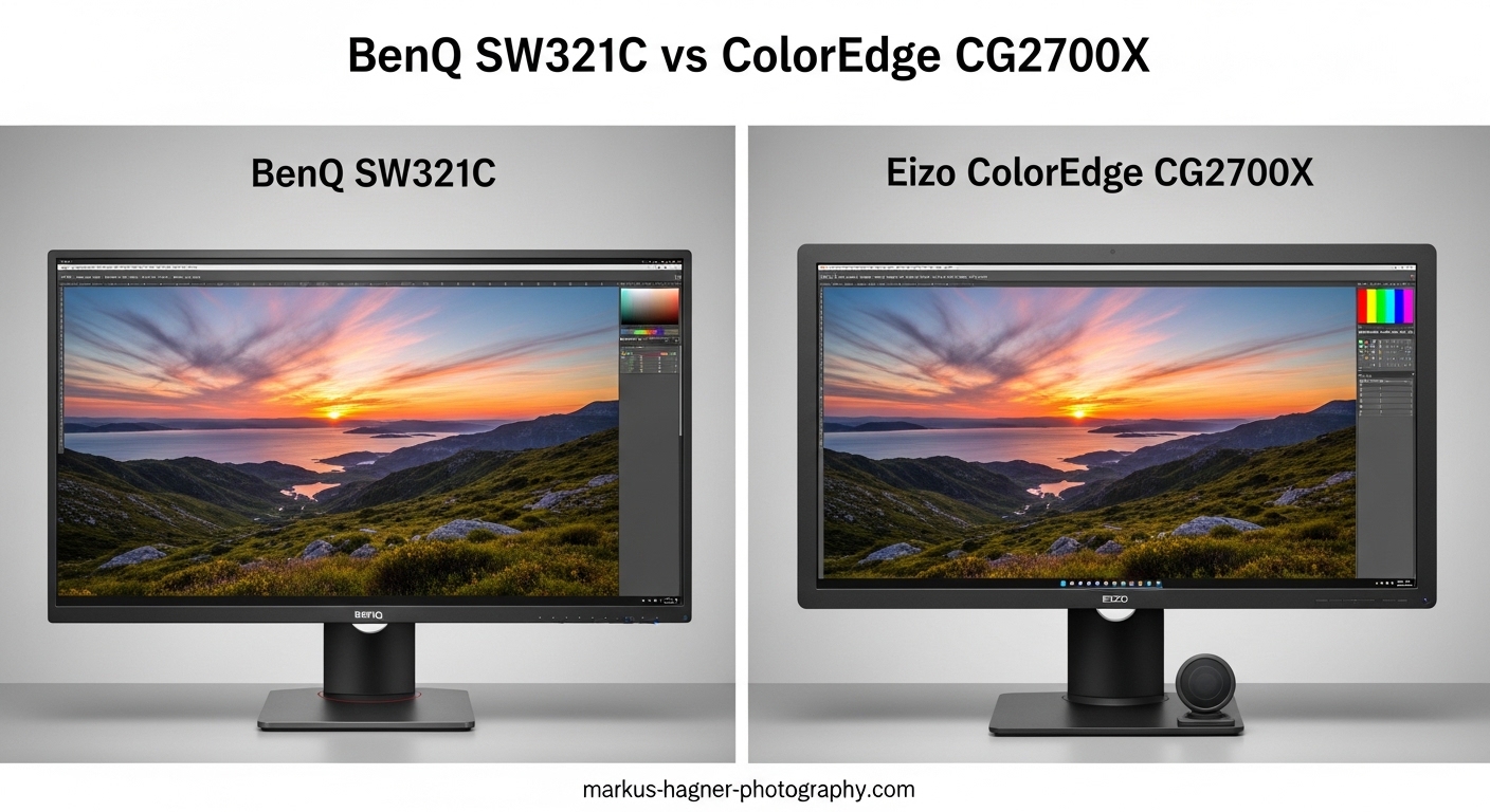 BenQ SW321C vs Eizo ColorEdge CG2700X
