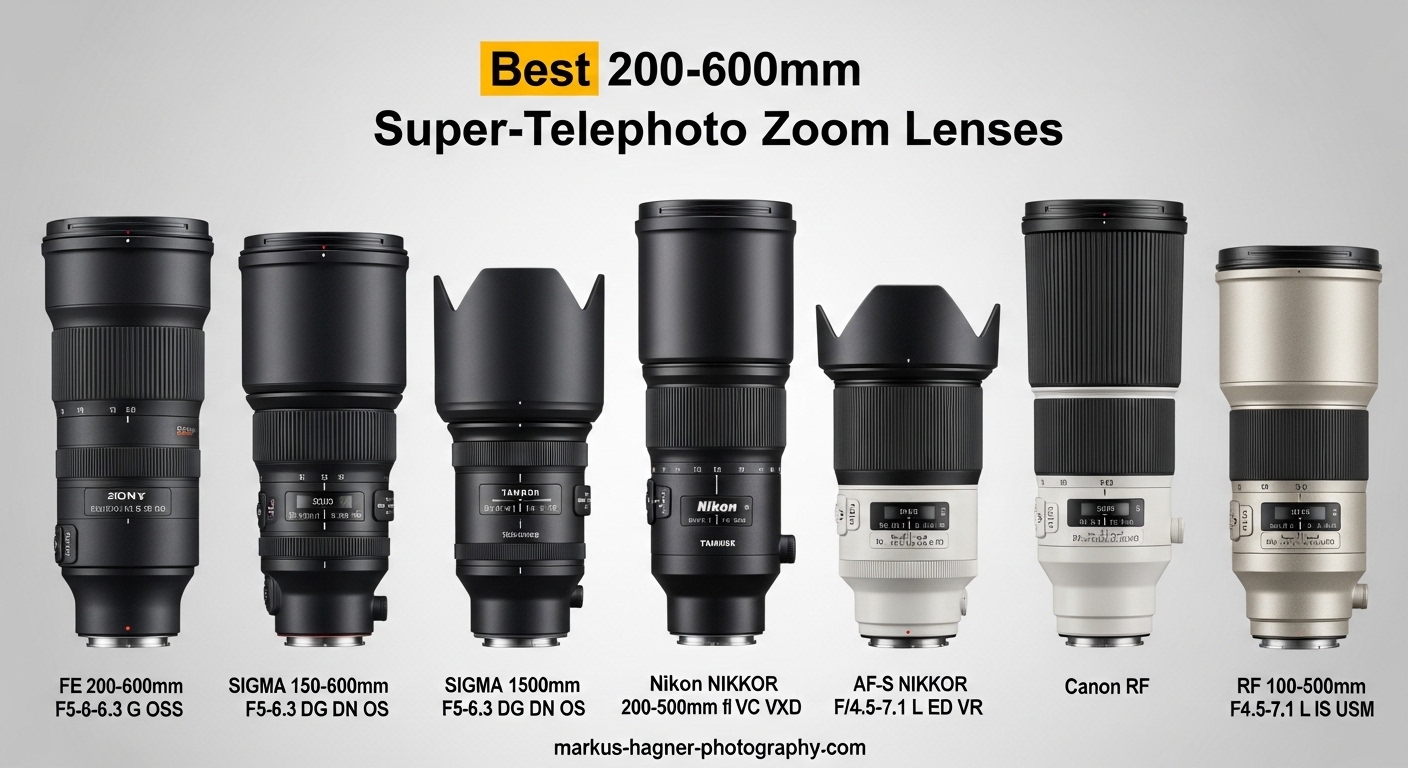Best 200-600mm Super-Telephoto Zoom Lenses
