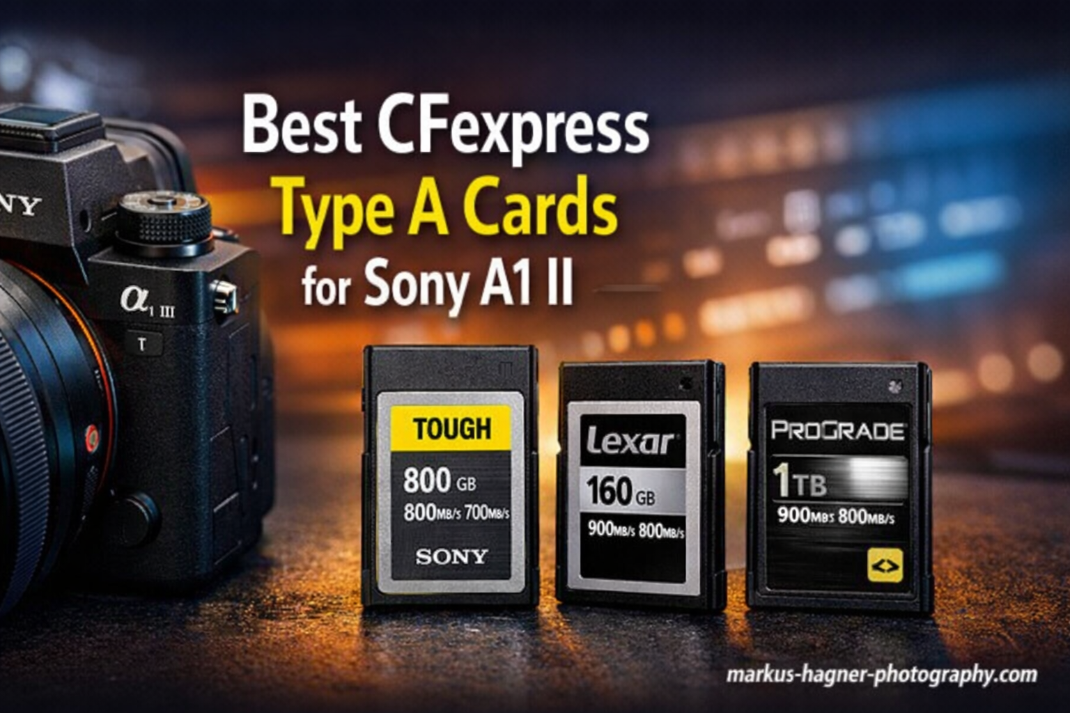 Best CFexpress Type A Cards for Sony A1 II