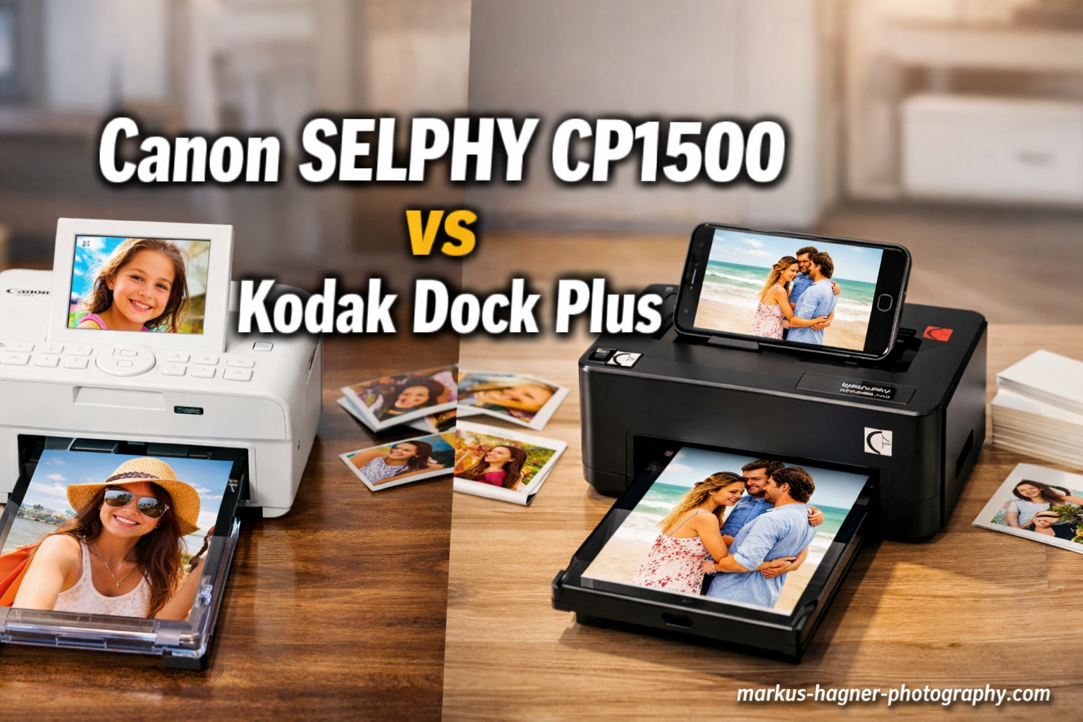 Canon SELPHY CP1500 vs Kodak Dock Plus