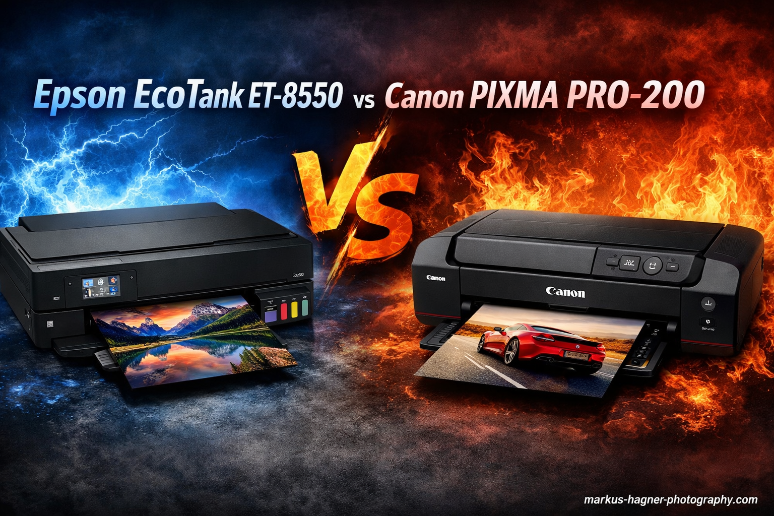 Epson EcoTank ET-8550 vs Canon PIXMA PRO-200