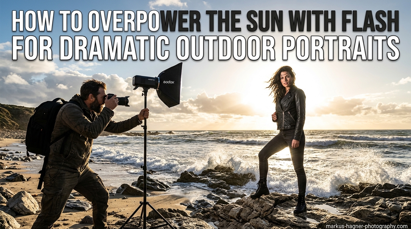 How to Overpower the Sun with Flash for Dramatic Outdoor Portraits