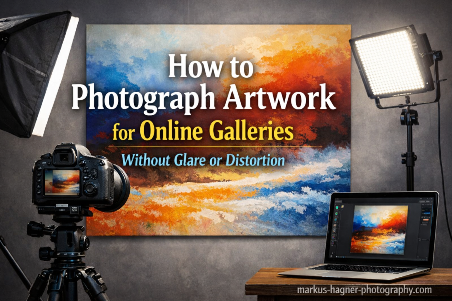 How to Photograph Artwork for Online Galleries Without Glare or Distortion