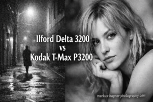 Ilford Delta 3200 vs Kodak T-Max P3200