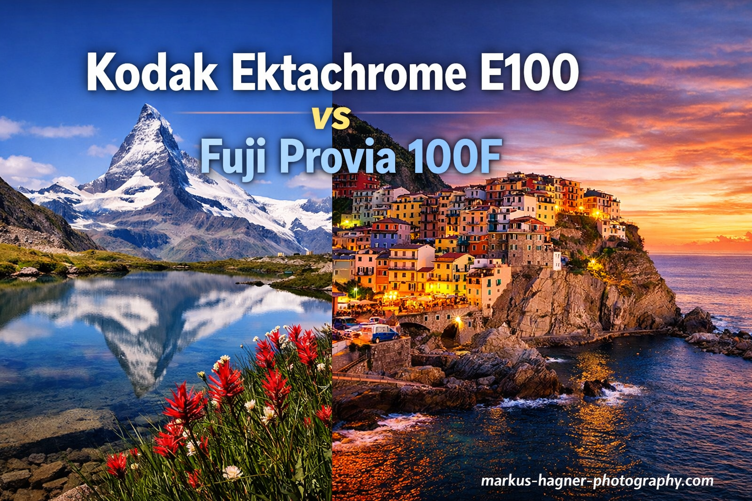 Kodak Ektachrome E100 vs Fuji Provia 100F