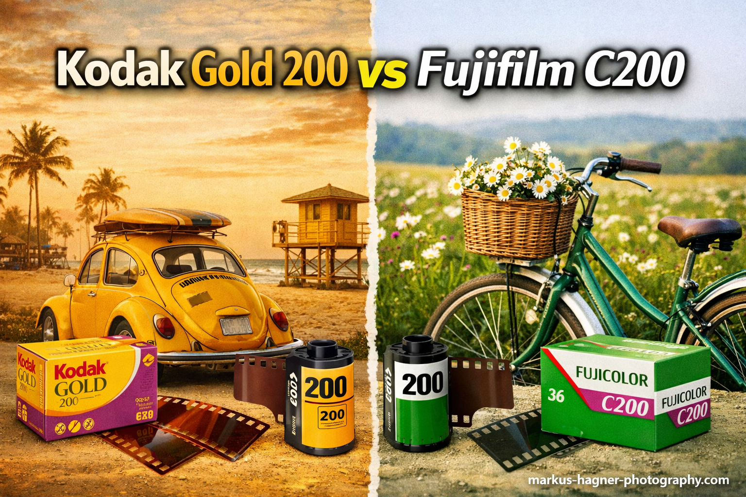 Kodak Gold 200 vs Fujifilm C200