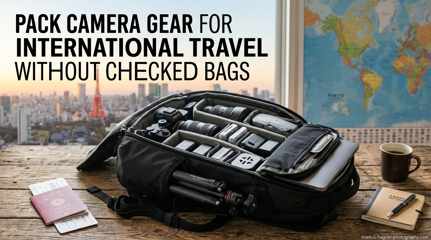 Pack Camera Gear for International Travel Without Checked Bags