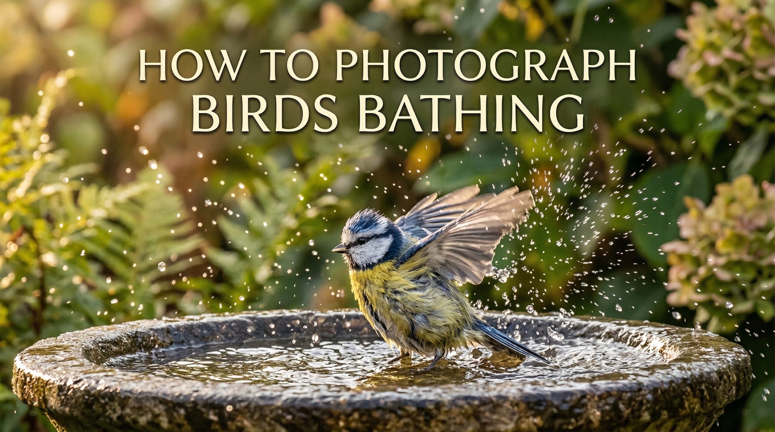 How to Photograph Birds Bathing and Interacting with Water