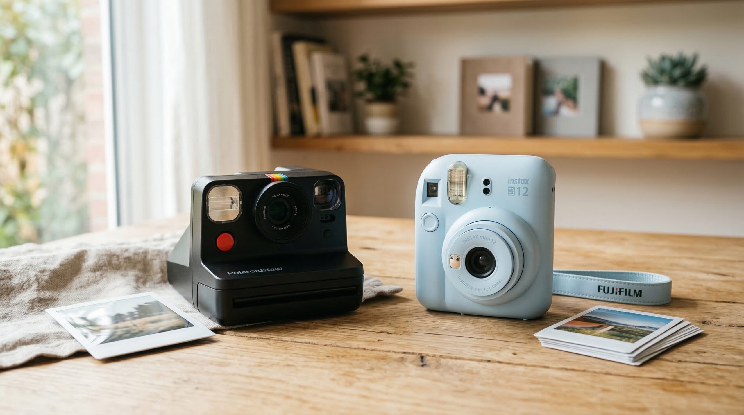 Polaroid Now vs Fujifilm Instax Mini 12