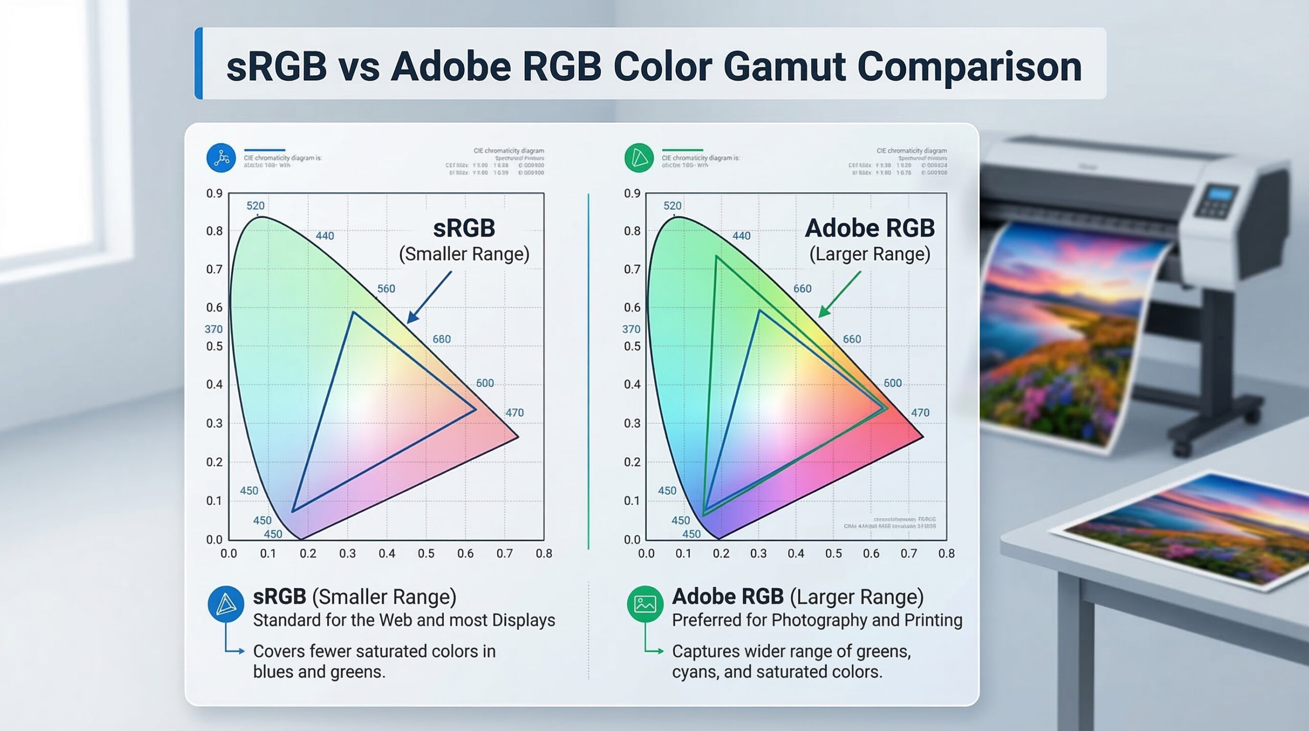 sRGB vs Adobe RGB for Print-Ready Photography