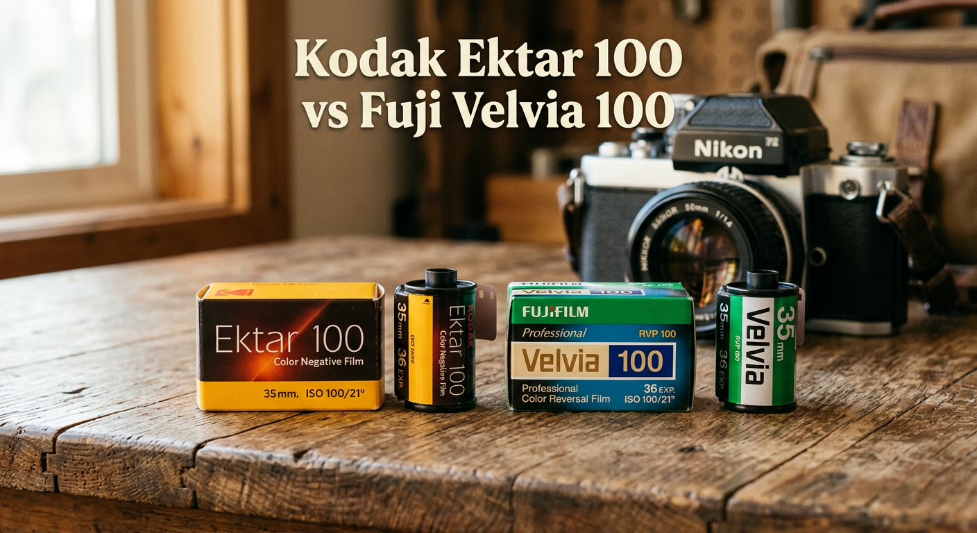 Kodak Ektar 100 vs Fuji Velvia 100