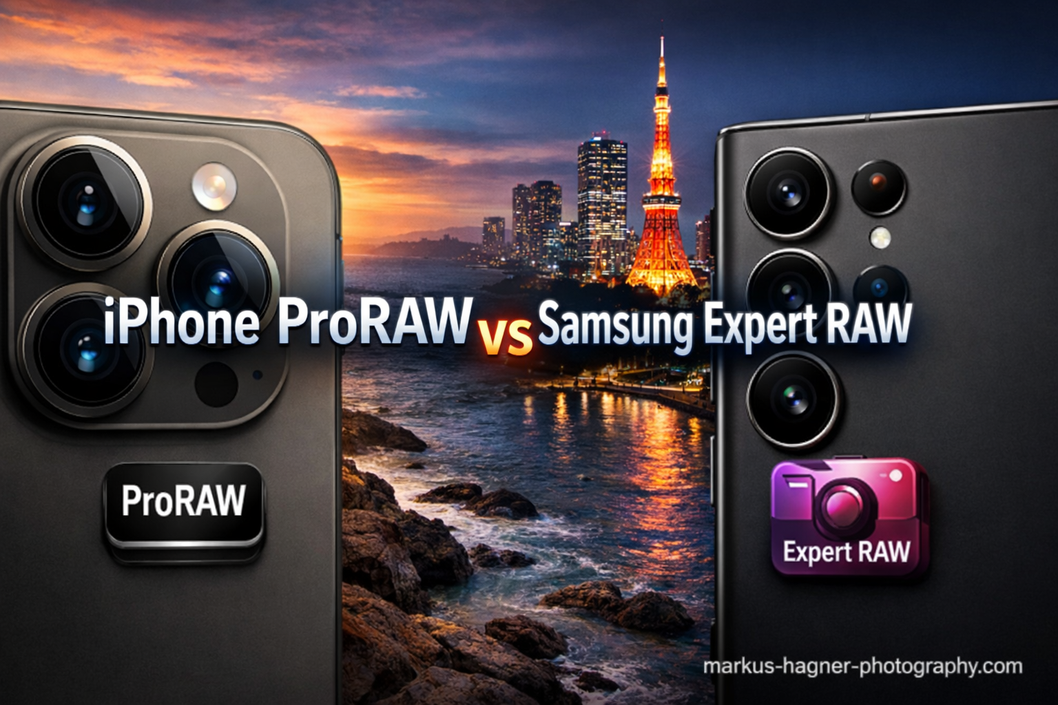iPhone ProRAW vs Samsung Expert RAW