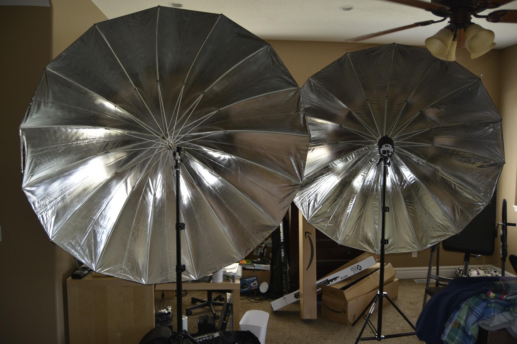 Westcott 4633 7-Feet Silver with Black Cover Parabolic Umbrella customer photo 1