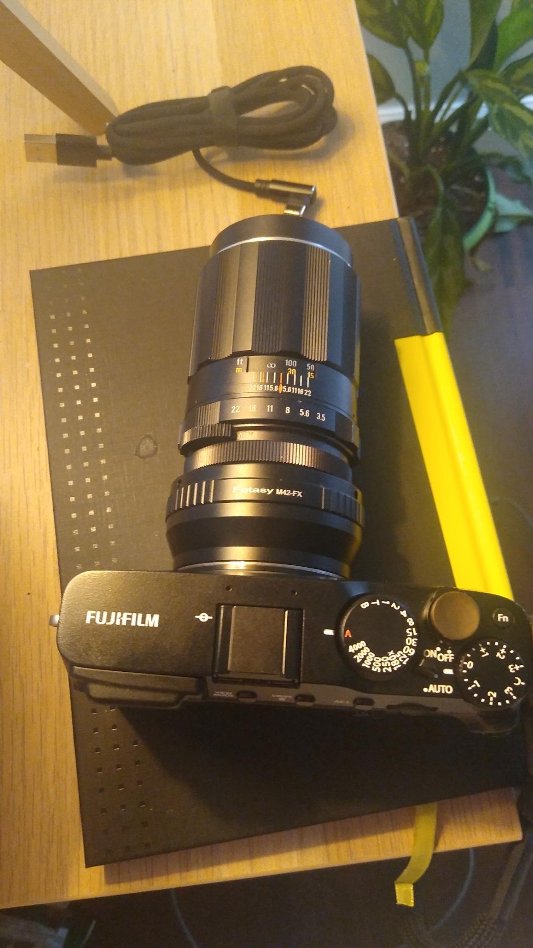 Fotasy Adjustable M42 Lens to Fuji X Adapter, 42mm Screw Mount Lens to X Mount Adapter Compatible with Fujifilm X-Mount X-Pro1 X-Pro2 X-E1 X-E2 X-E3 X-A5 X-M1 X-T1 X-T2 X-T3 X-T10 X-T20 X-T30 X-H1 customer photo 1