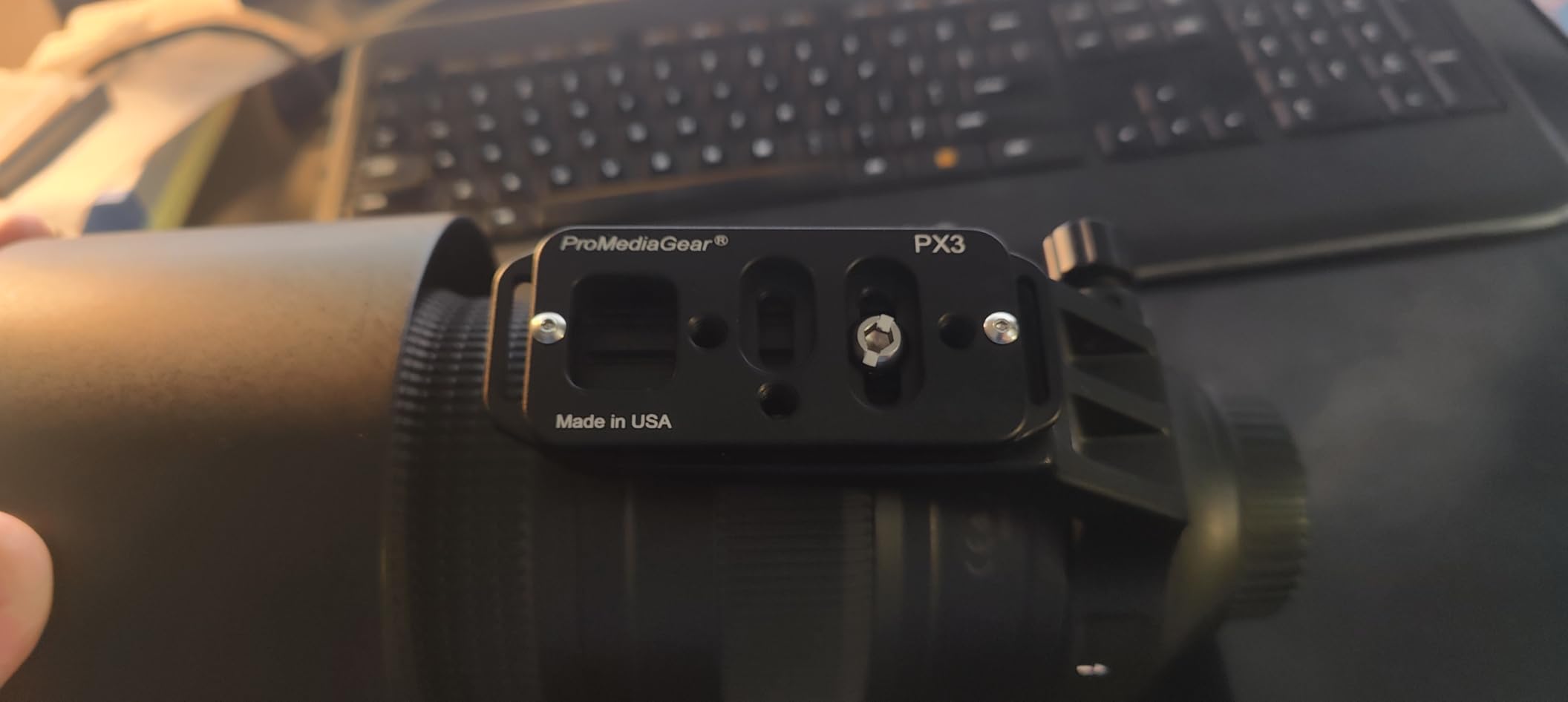 PX3 ProMediaGear Arca-Swiss Type Universal Plate 3inch Long - Camera or Lens Plate customer photo 2