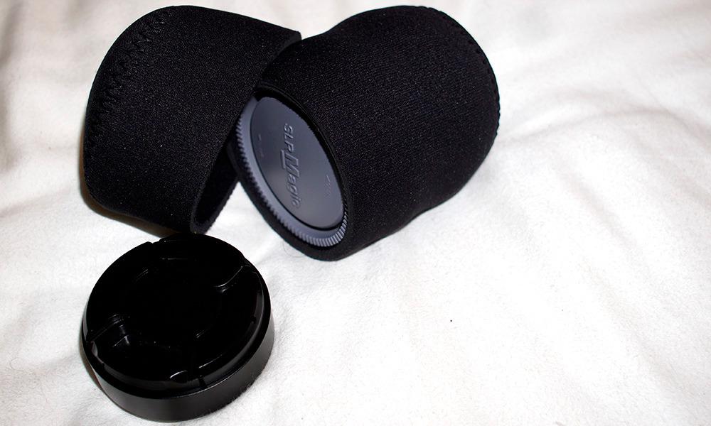 OP/TECH USA Fold-Over Neoprene Lens Pouch - Camera Lens Case for Safe Lens Cover Storage, Great for Photography & Outdoor Shoot, Keeps Your Lens Secure with No-Lose Lid-251 (Black) - Made in USA customer photo 2