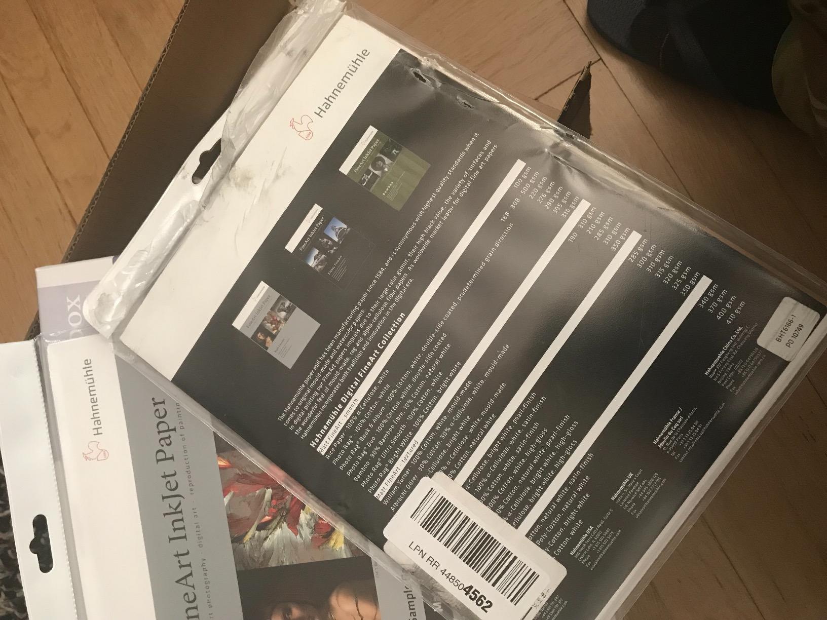 Hahnemuhle FineArt Glossy Inkjet Paper Sample Pack, 8.5x11