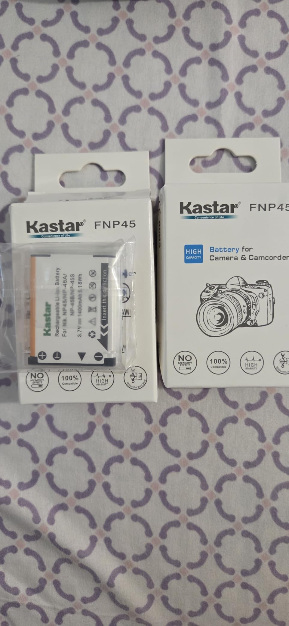 Kastar 2-Pack NP-45 Battery for Fujifilm NP-45A, NP-45B, NP-45S and Fujifilm FinePix XP20 XP30 XP50 XP60 T500 T510 T550 JX520 JX550 JX700 JX710 JZ700 J100 J120 J210 J250 Z800 Z900 Z950 Digital Camera customer photo 1