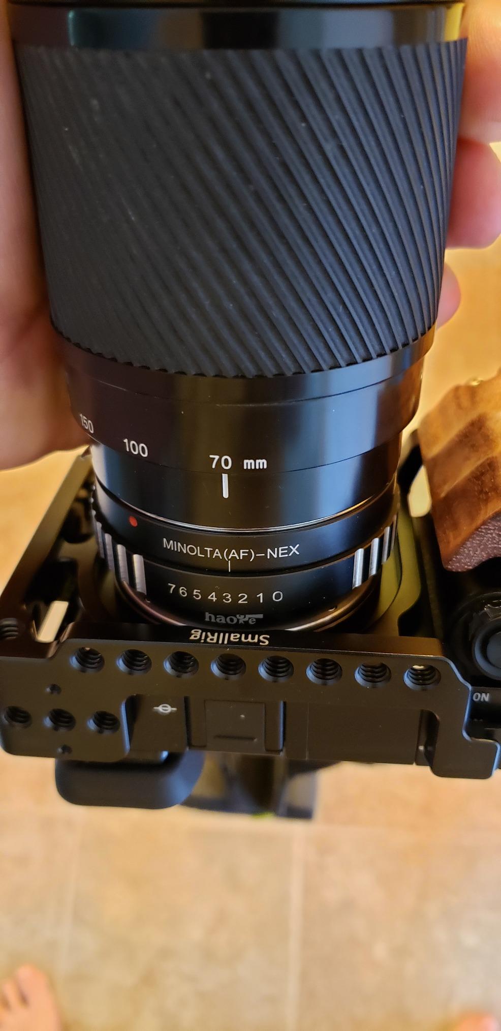 Haoge Lens Mount Adapter for Sony Alpha A-Type Minolta MAF AF Mount Lens to Sony E Mount NEX Camera customer photo 2