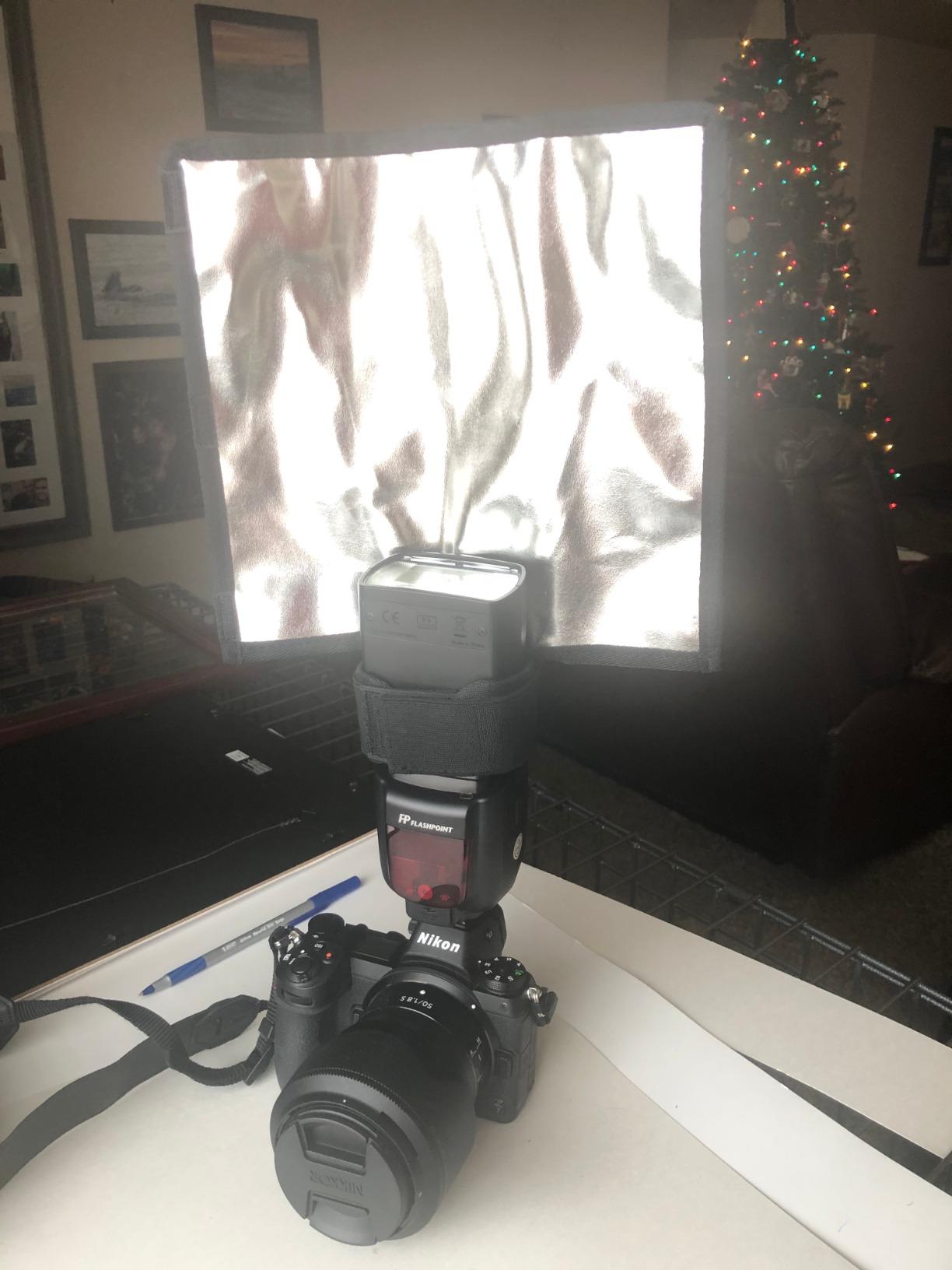 waka Flash Diffuser Reflector Kit - Bend Bounce Flash Diffuser+ Silver/White Reflector for Speedlight customer photo 1