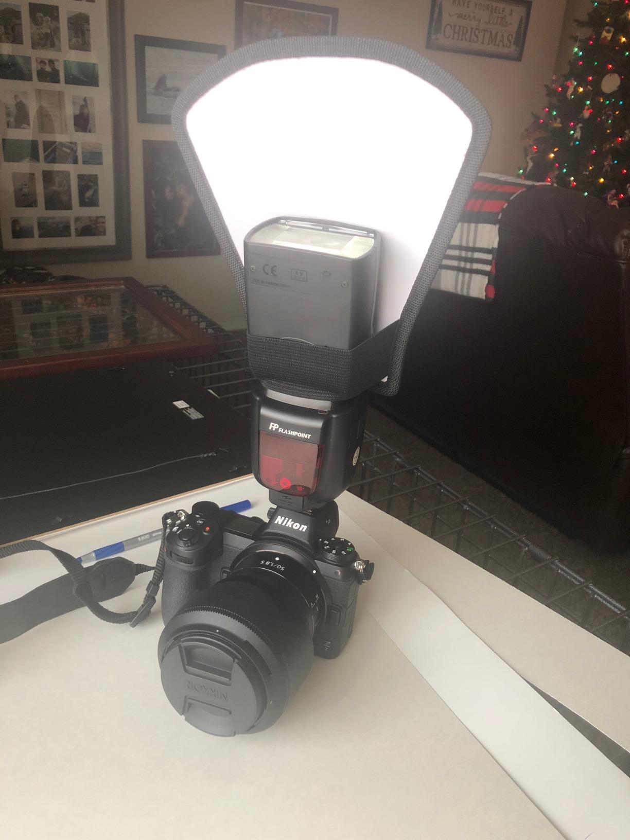 waka Flash Diffuser Reflector Kit - Bend Bounce Flash Diffuser+ Silver/White Reflector for Speedlight customer photo 2