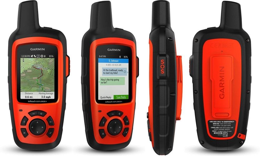 Garmin inReach Explorer+, Handheld Satellite Communicator with Topo Maps and GPS Navigation customer photo 1
