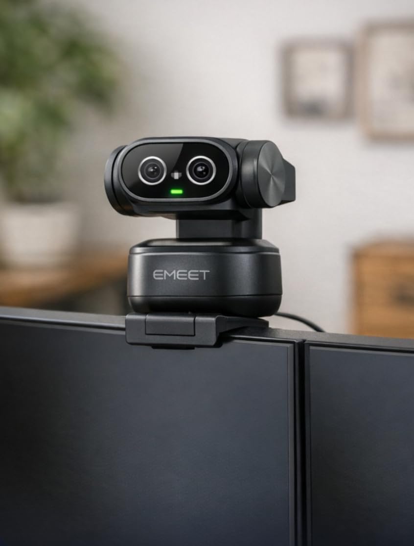EMEET PIXY Dual-Camera AI-Powered PTZ Camera 4K, AI Tracking, PDAF&AI Autofocus 0.2s, 1/2.55'' Sony Sensor, 3 Mics, Presets, Gesture Control, 4K Webcam for Streaming and OBS/Twitch/Switch 2 Compatible customer photo 2