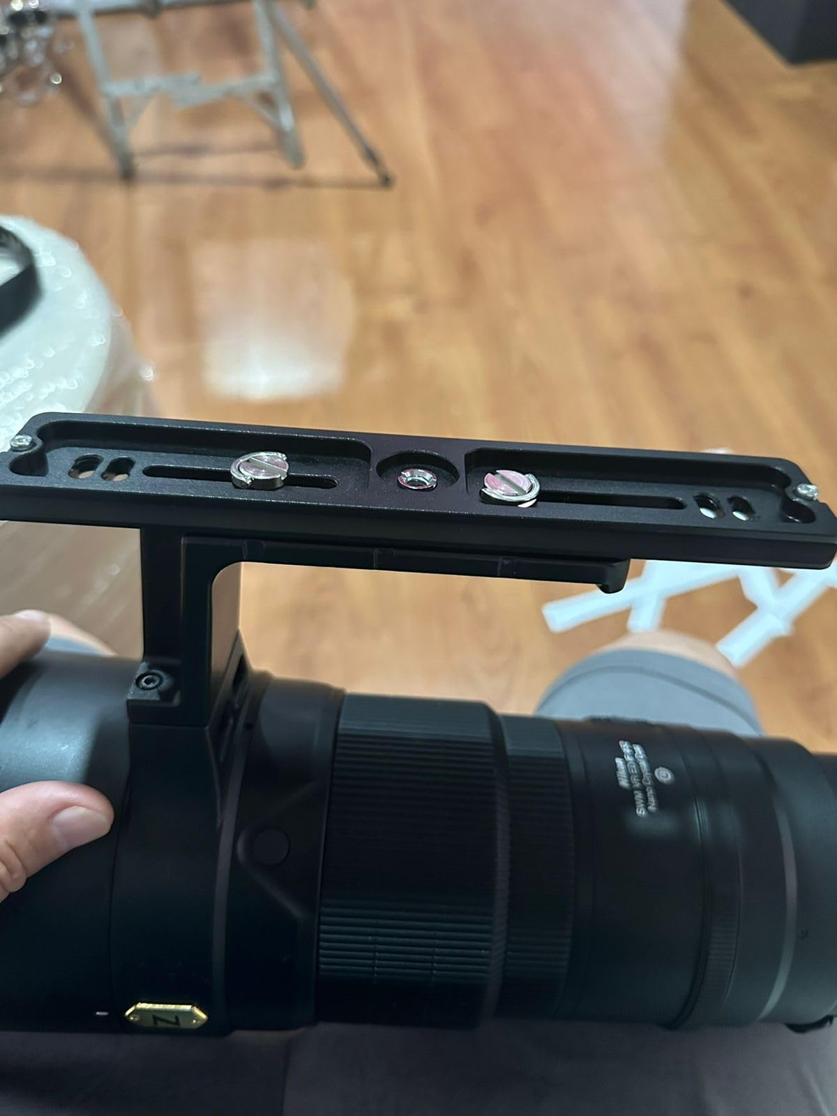 PU-200 200mm Universal Lengthened Quick Release Plate Slide Rail with D-Ring Screw for Tripod Ball Head DSLR Camera, Arca-Swiss Compatible customer photo 2