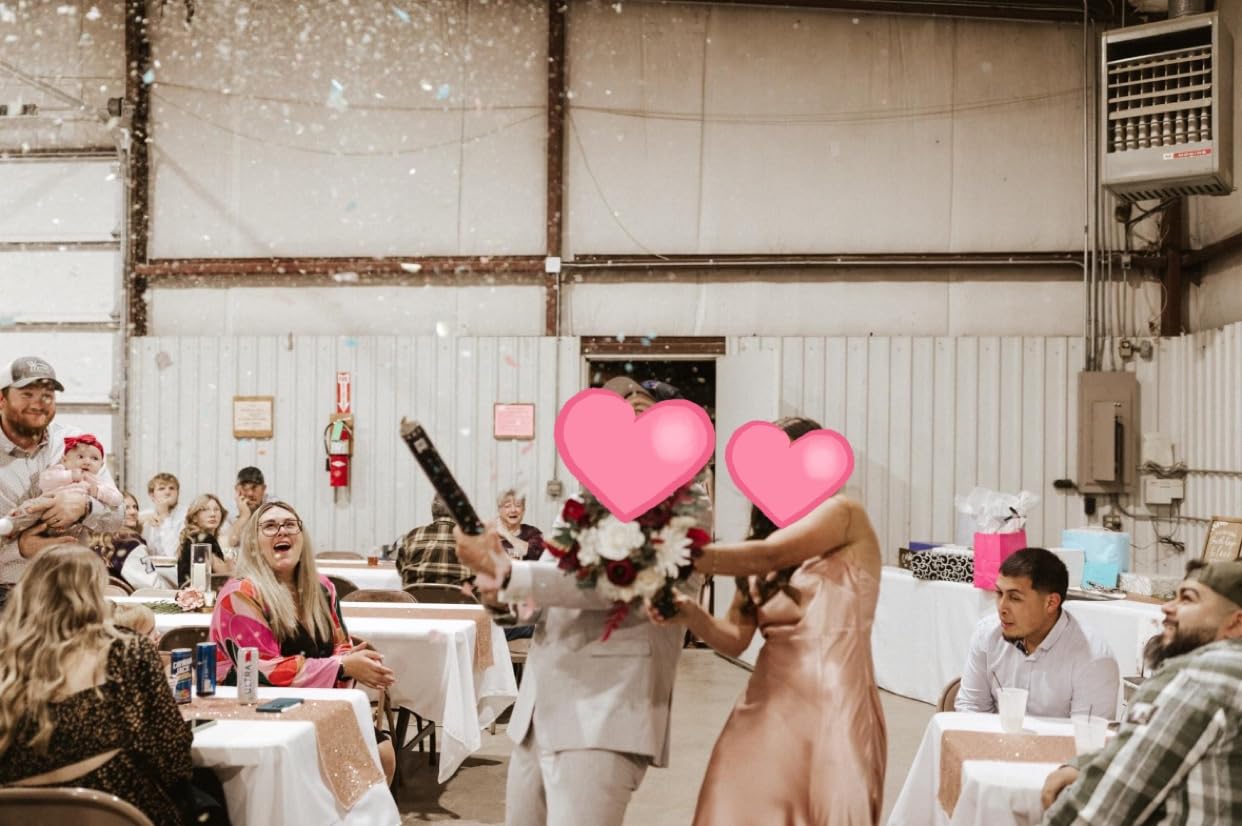 Legend & Co. 12 inch Confetti Cannons Multicolor | Biodegradable Confetti & Air Powered | Launches 20-25ft | Celebrations, New Year's Eve, Birthdays and Weddings (5 Pack) customer photo 2