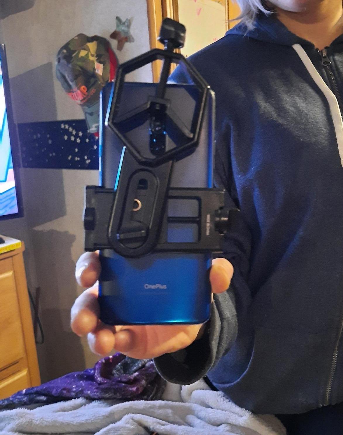 Celestron Smartphone Adapter for Telescope, Binoculars & Spotting Scopes - Capture Images & Video Through Your Optics - Simple, Durable, Metal Body customer photo 2
