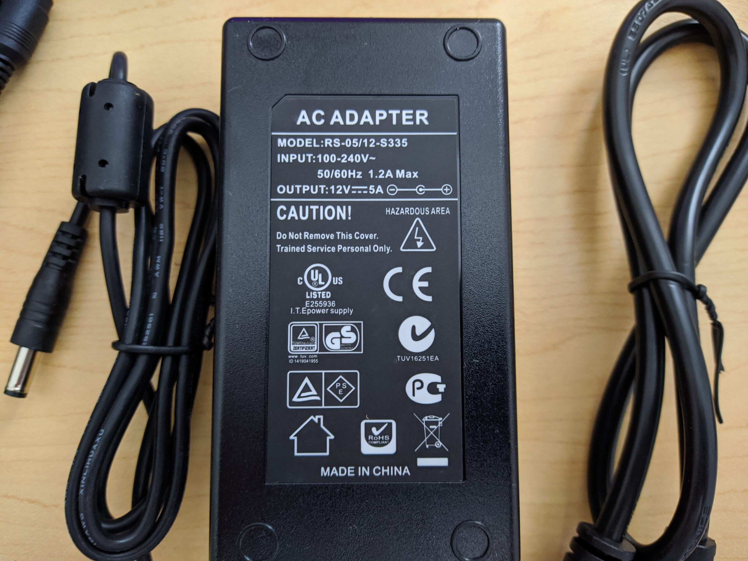 TIGERSECU Security Camera Power Adapter with 9-Way Power Splitter, 12V 5A 100V-240V 2.1x5.5mm Power Supply, Compatible with Lorex, Samsung, Q-See, Night Owl, Swann, Annke IP and BNC Cameras customer photo 1