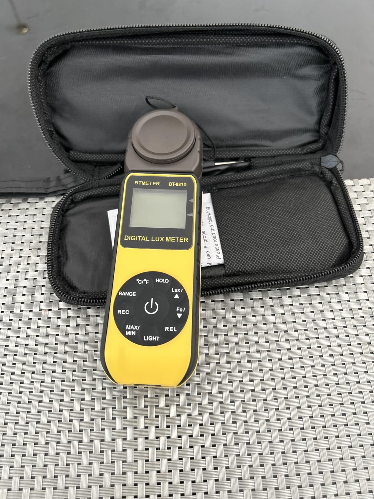 BTMETER BT-881D Digital Illuminance Light Meter, Measure Lights 0.01~400,000 Lux customer photo 1