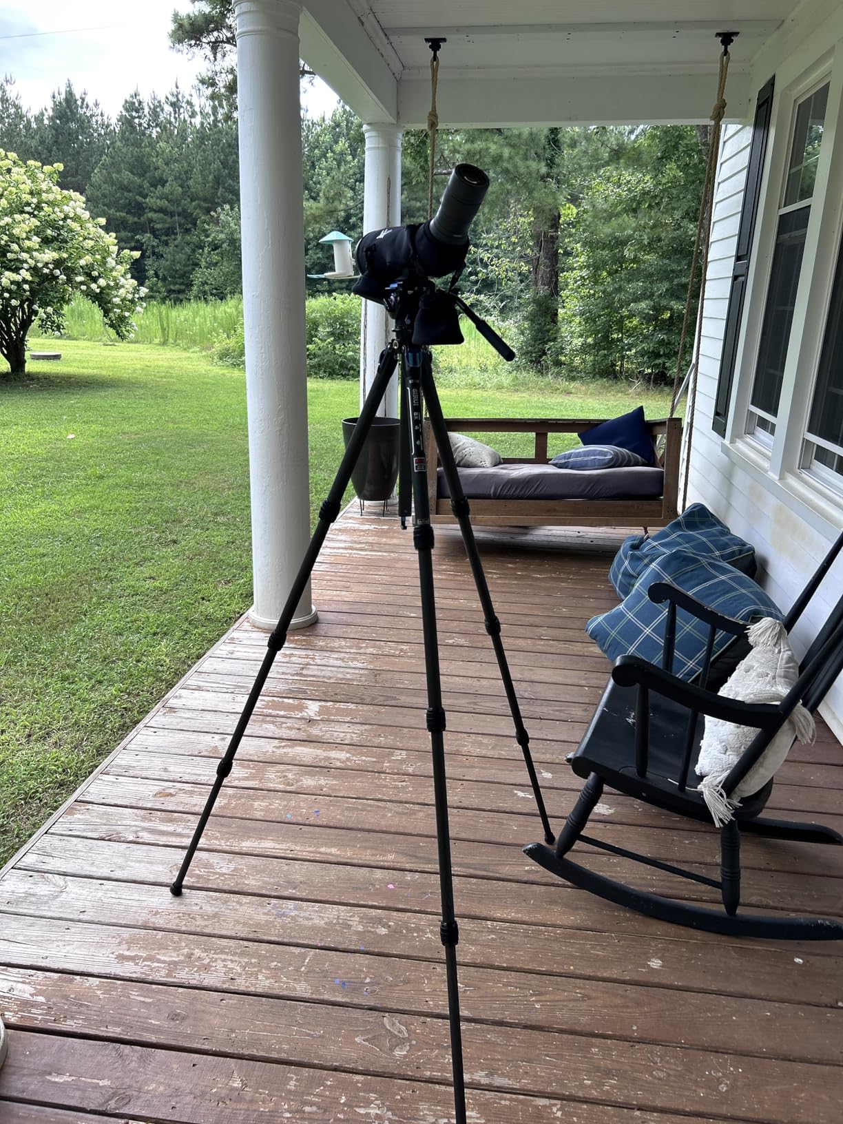 Sirui ST-124+VA-5 Carbon Fiber Tripod with Fluid Video Head, Triangular Centre Column, Waterproof, 4 Sections, 62.2inch, Load 6.61lbs customer photo 2