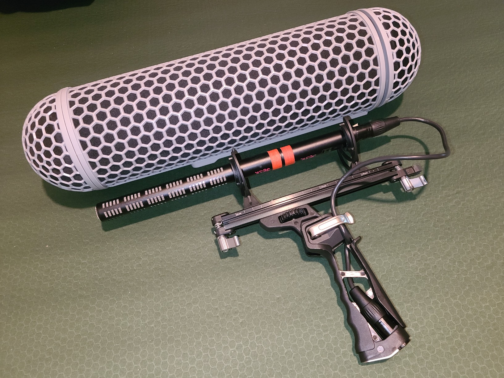 Micolive Microphone Windshield Blimp Windscreen Style Protect Cage and Shock Mount Suspension System customer photo 1