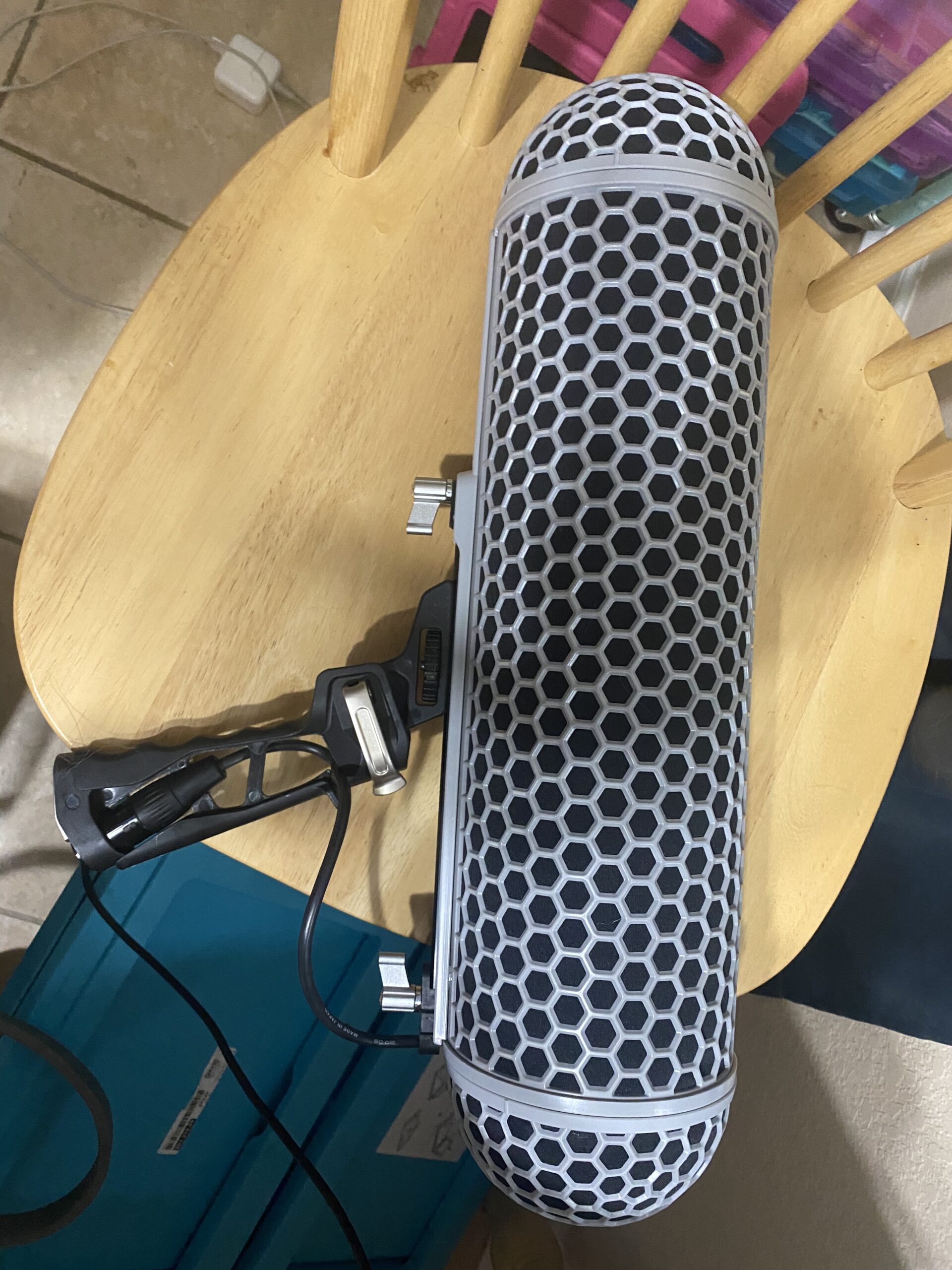 Micolive Microphone Windshield Blimp Windscreen Style Protect Cage and Shock Mount Suspension System Compatible with Rode NTG1 NTG2 NTG3 NTG4+ AT875R Line MKE 600 Series Shotgun Microphones etc customer photo 2